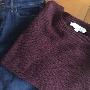 ❄️ LOFT Hi-Low Marled Sweater ❄️